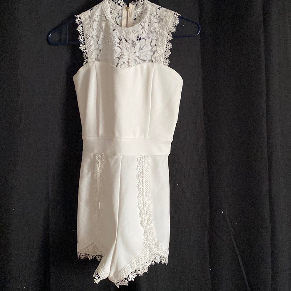 White Charlotte Russe romper